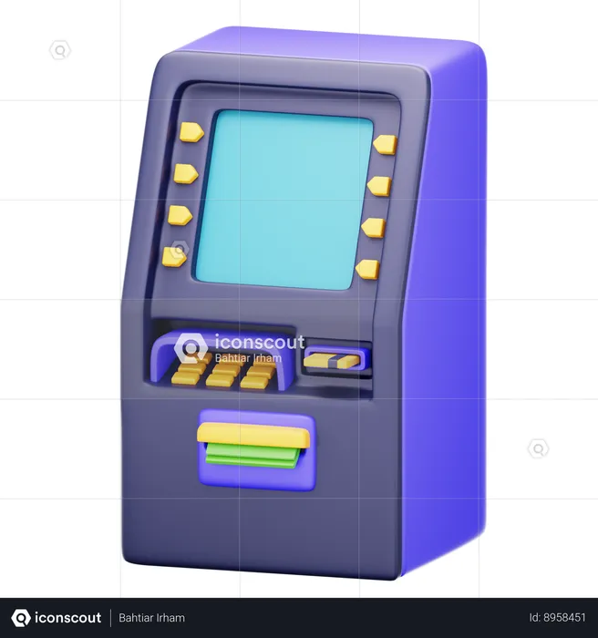 Atm Machine  3D Icon