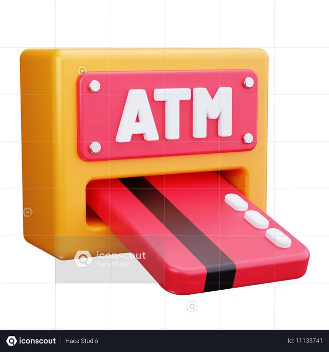 Atm Machine  3D Icon