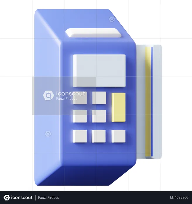 Atm Machine  3D Icon