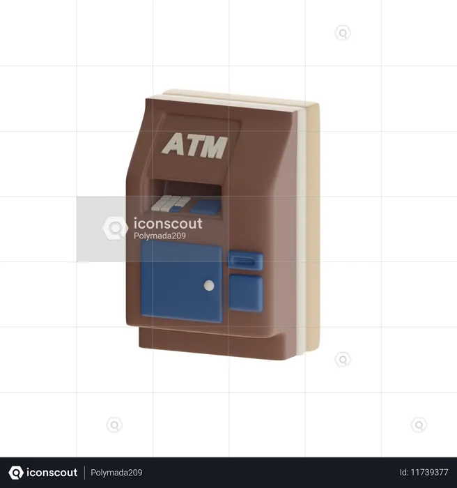 Atm Machine  3D Icon