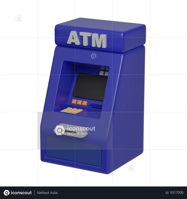 Atm Machine  3D Icon