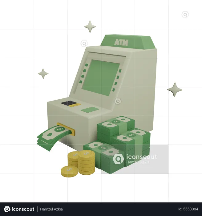 Atm Machine  3D Icon