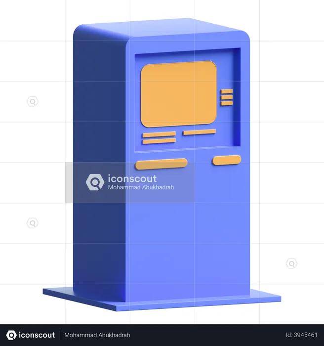 Atm Machine  3D Illustration