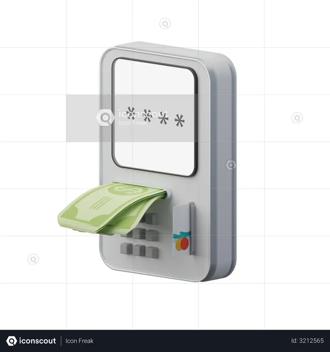 Atm Machine  3D Illustration