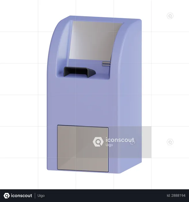 ATM Machine  3D Illustration