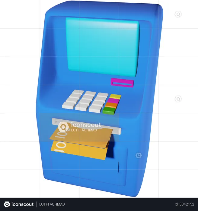 Atm Machine  3D Illustration