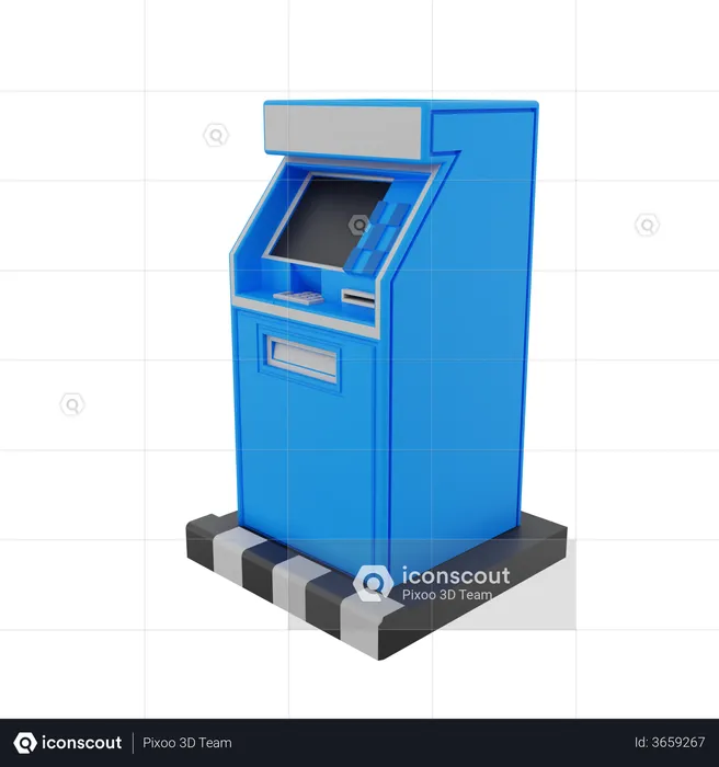 Atm Machine  3D Illustration