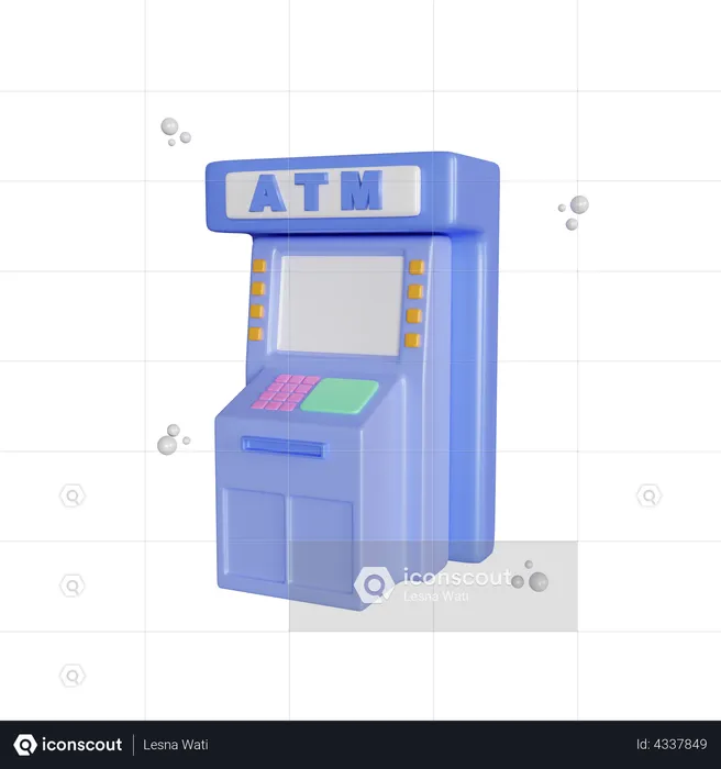 Atm Machine  3D Illustration