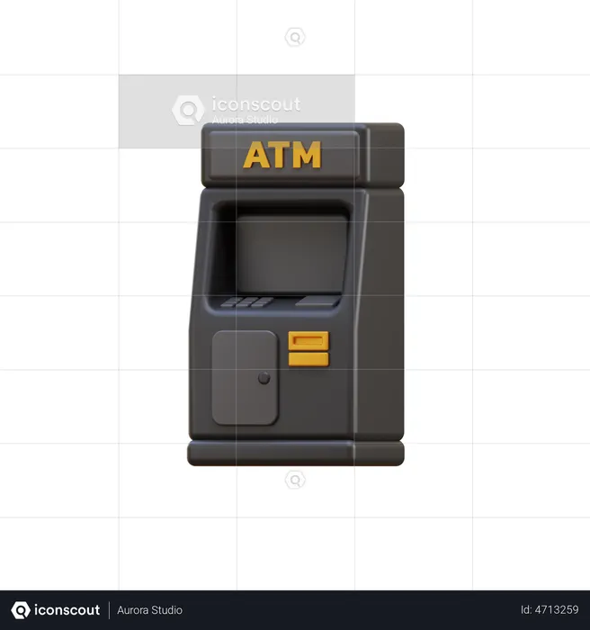 ATM Machine  3D Illustration