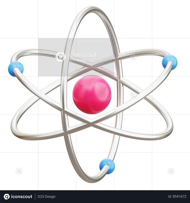 Atom  3D Icon