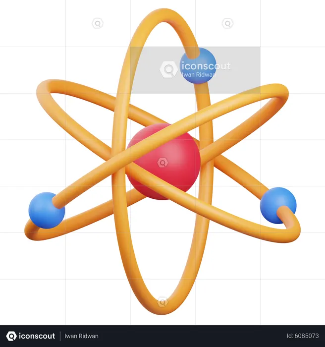 Atom  3D Icon