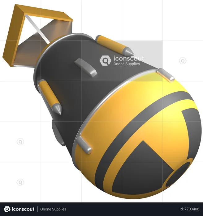 Atom Bomb  3D Icon