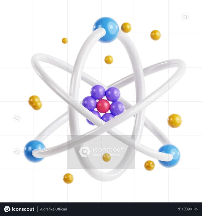 Structure atomique  3D Icon