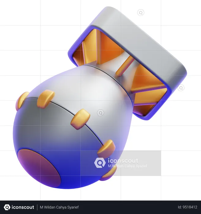 ATOMIC BOMB  3D Icon