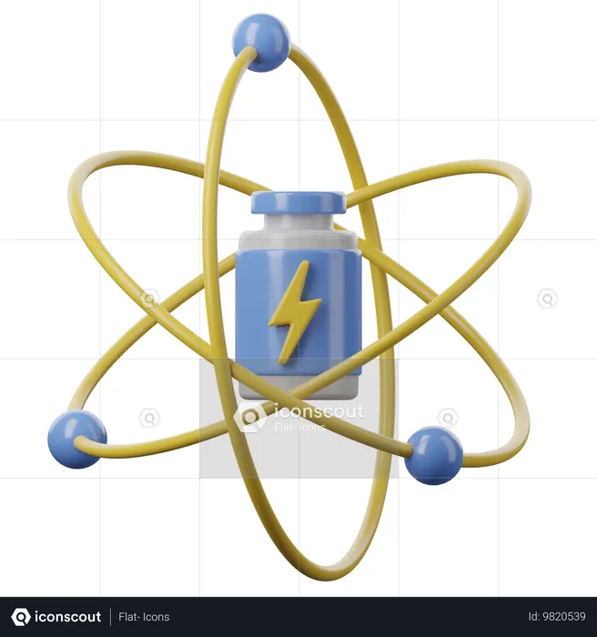 Atomic Energy  3D Icon