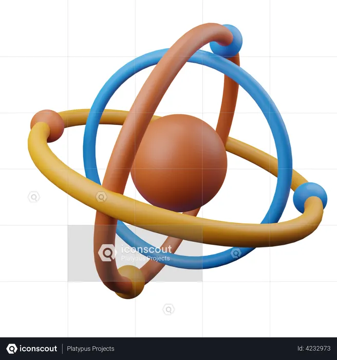 Atómico  3D Icon