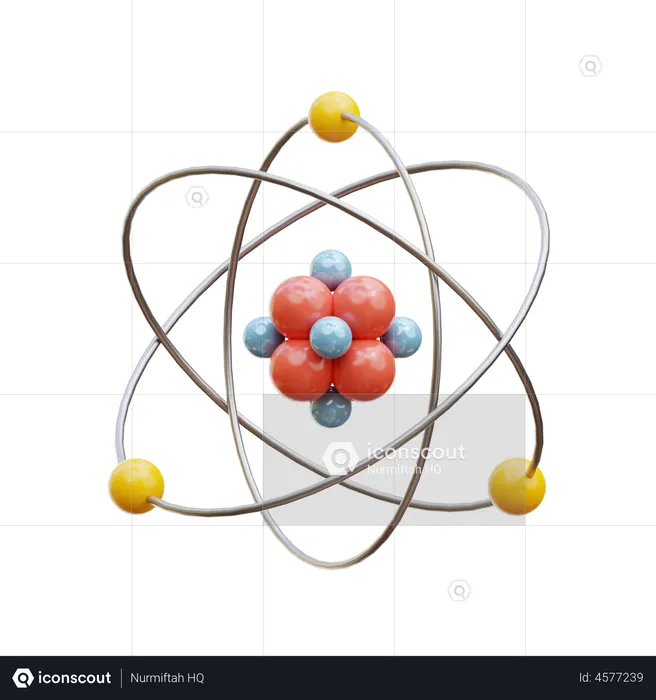 Atomique  3D Illustration