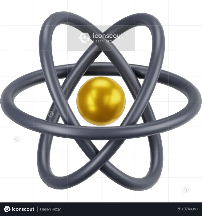 Átomo  3D Icon