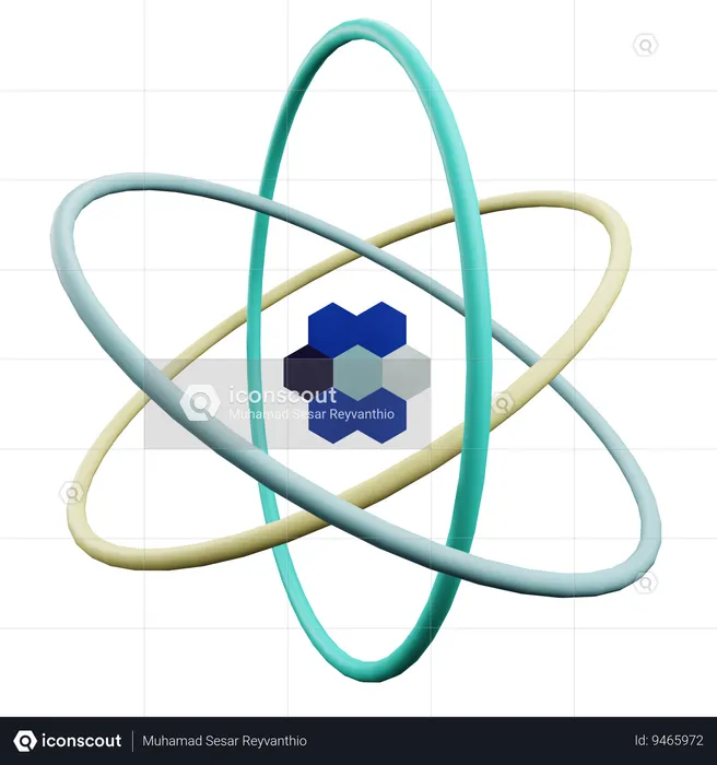Átomo  3D Icon