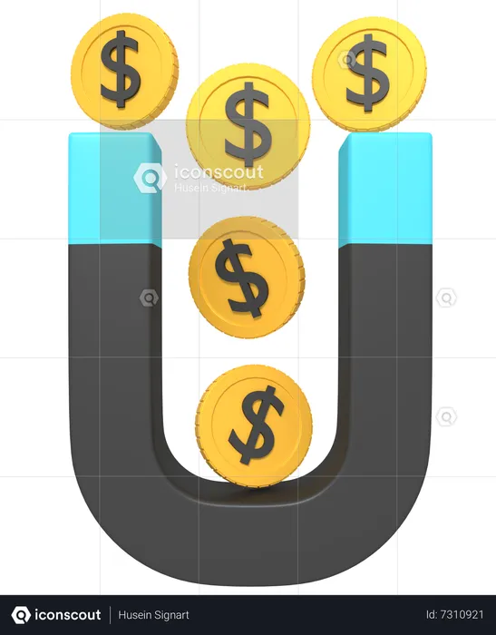 Atração financeira  3D Icon