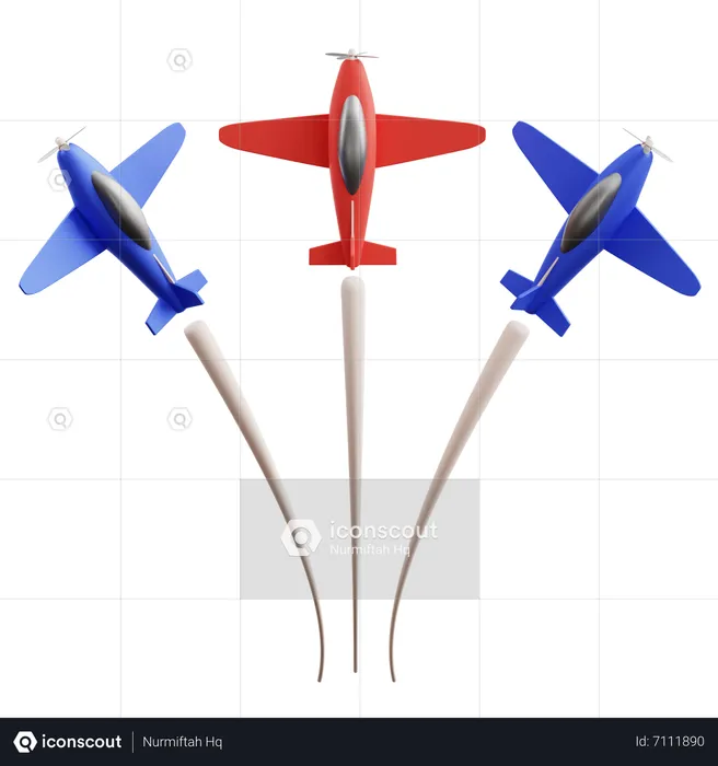 Atrações de aeronaves  3D Icon