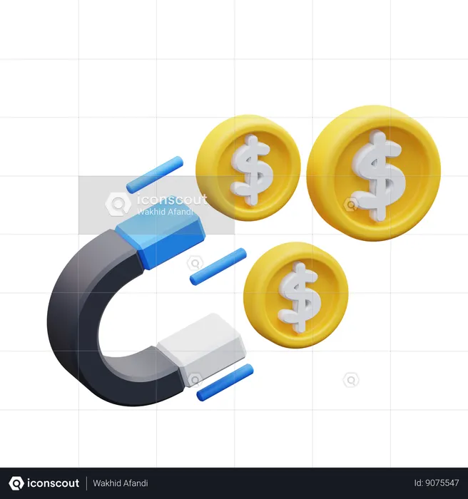 Atraer dinero  3D Icon