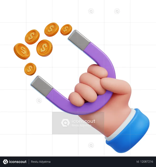 Atrair dinheiro  3D Icon