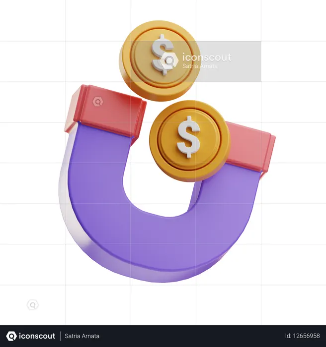 Atrair dinheiro  3D Icon