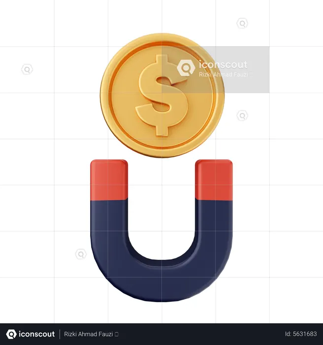 Atrair dinheiro  3D Icon