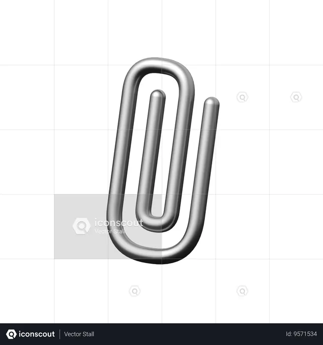 Attach  3D Icon