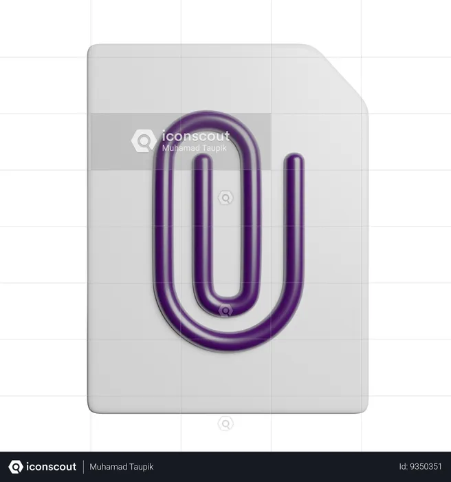 Attachment  3D Icon