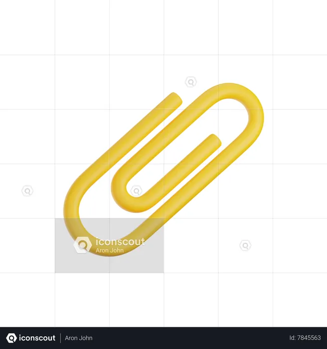 Attachment Clip  3D Icon