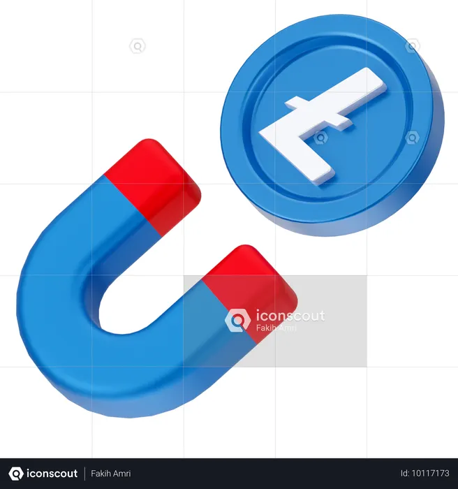 라인코인을 끌어들이다  3D Icon