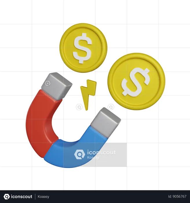 Attraction de l'argent  3D Icon