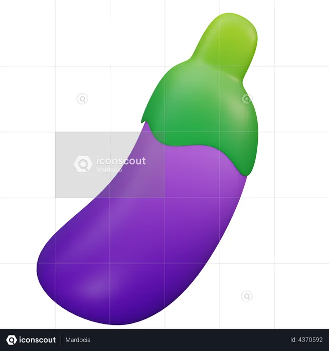 Aubergine  3D Illustration