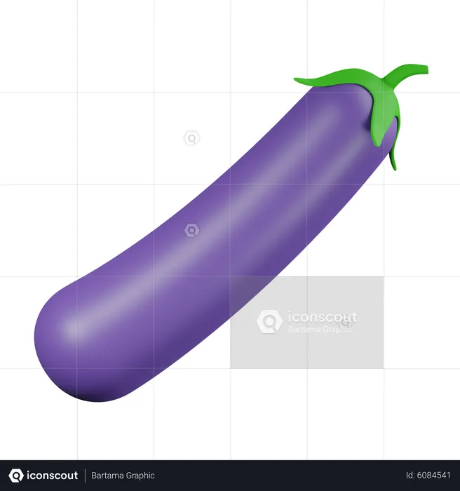 Aubergine  3D Icon