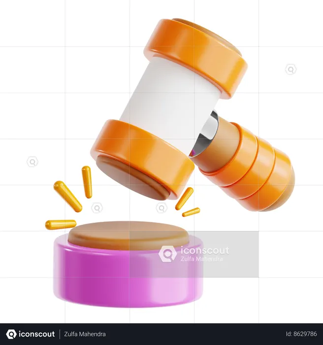 Auction  3D Icon