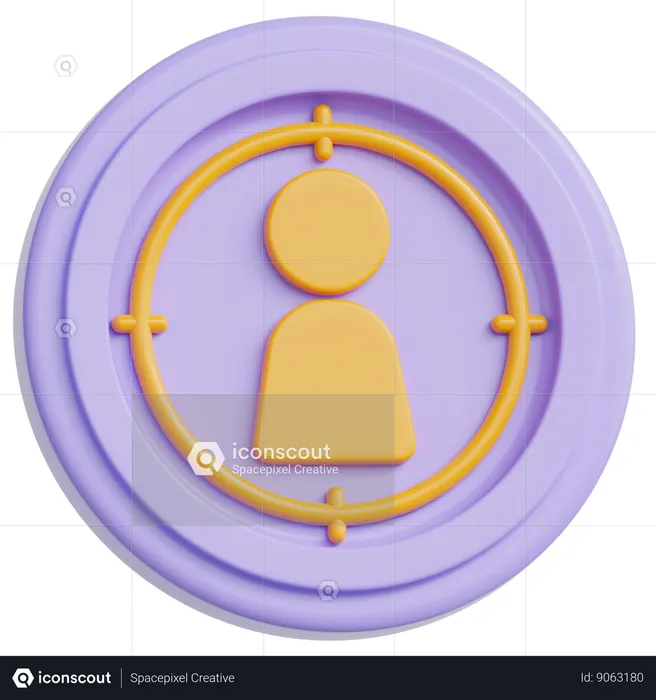 Audience Target  3D Icon