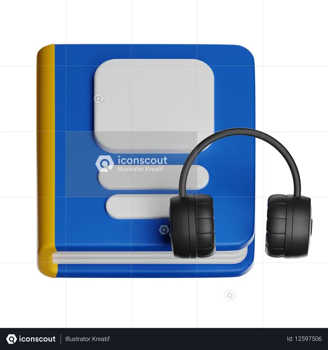 Audio Book  3D Icon
