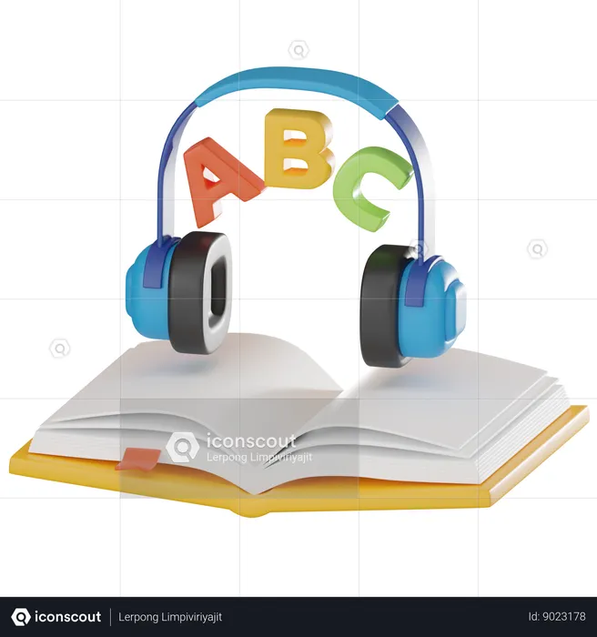 Audio Book  3D Icon