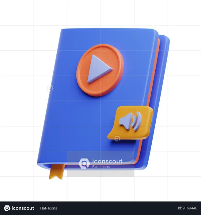 Audio Book  3D Icon