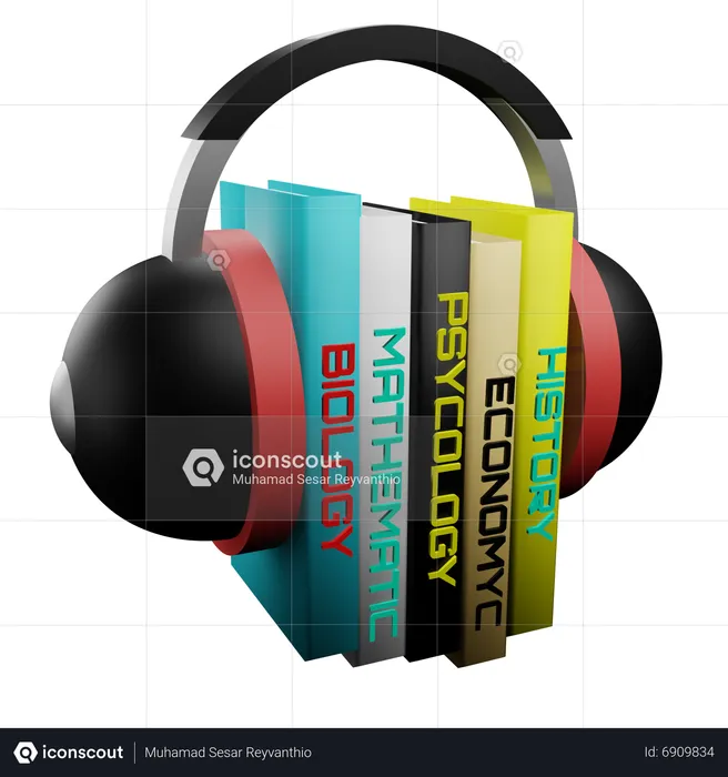 Audio Book  3D Icon