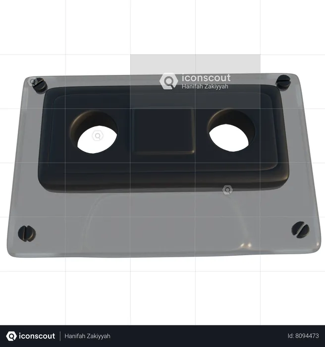 Audio Cassette  3D Icon