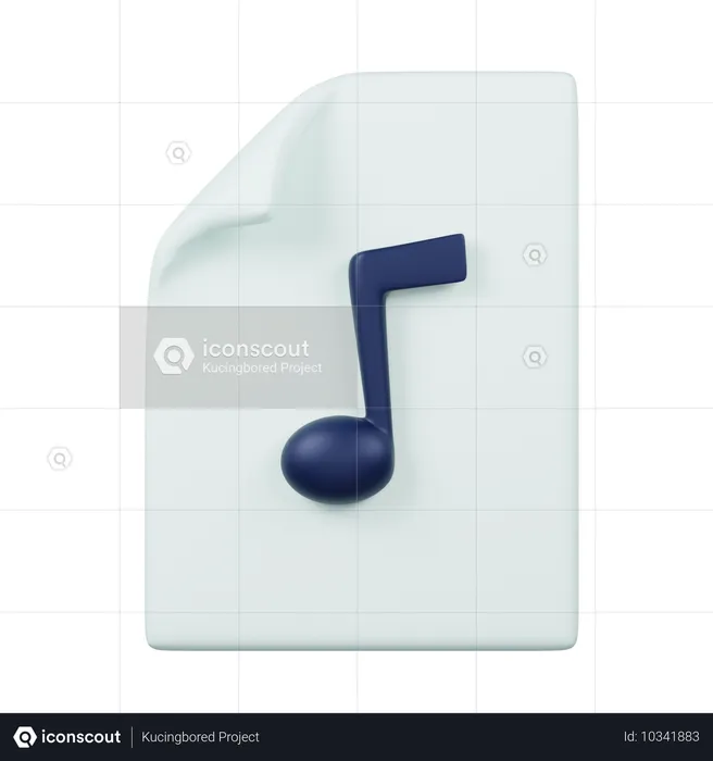 Audio File  3D Icon