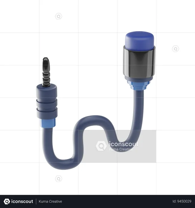 Audio Jack  3D Icon