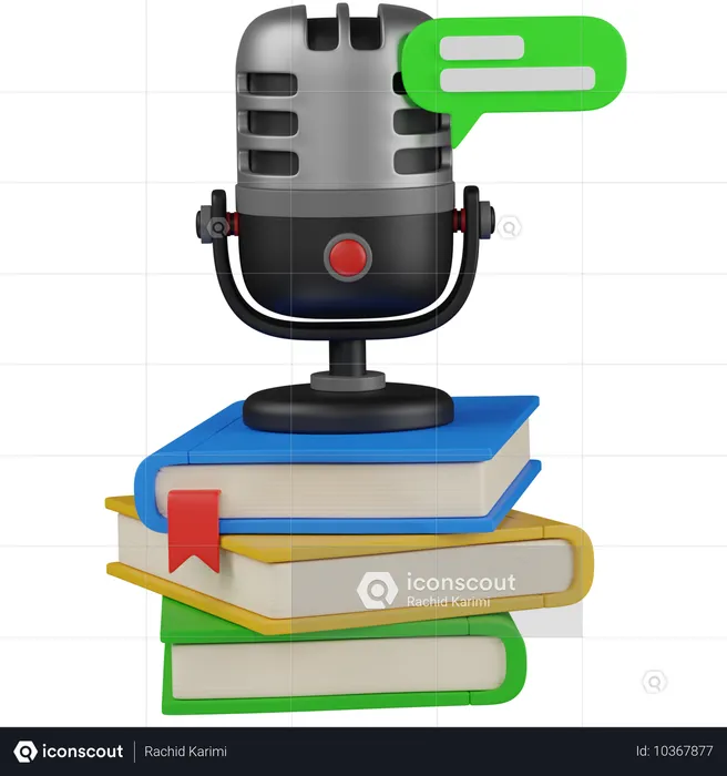 Audio learning  3D Icon