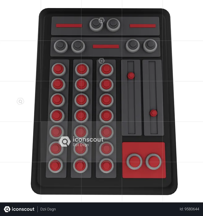 Audio Mixer  3D Icon