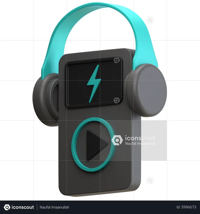 Audio Player  3D Icon