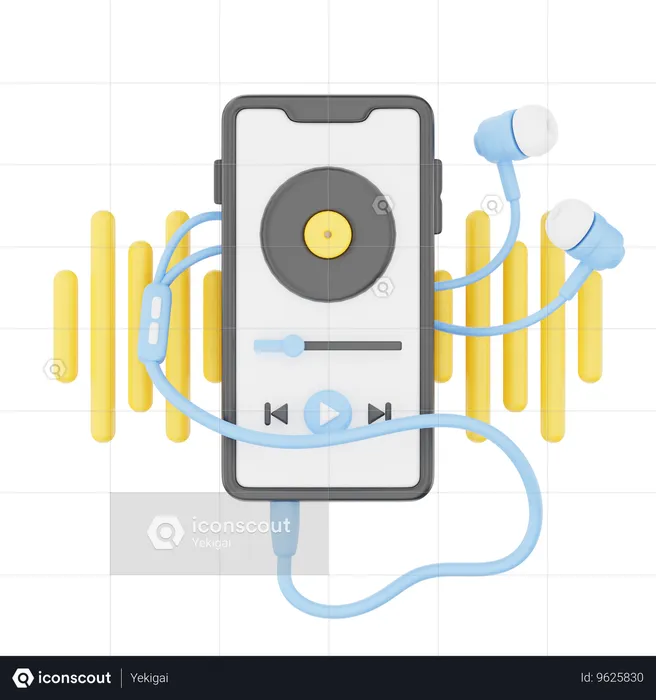 Audio Player  3D Icon