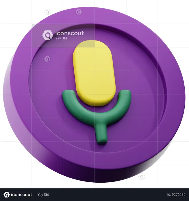 Audio Record  3D Icon